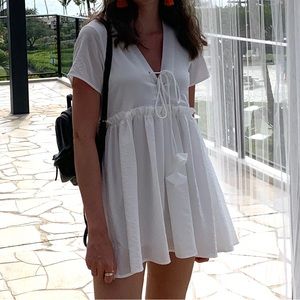 White Babydoll flowy dress